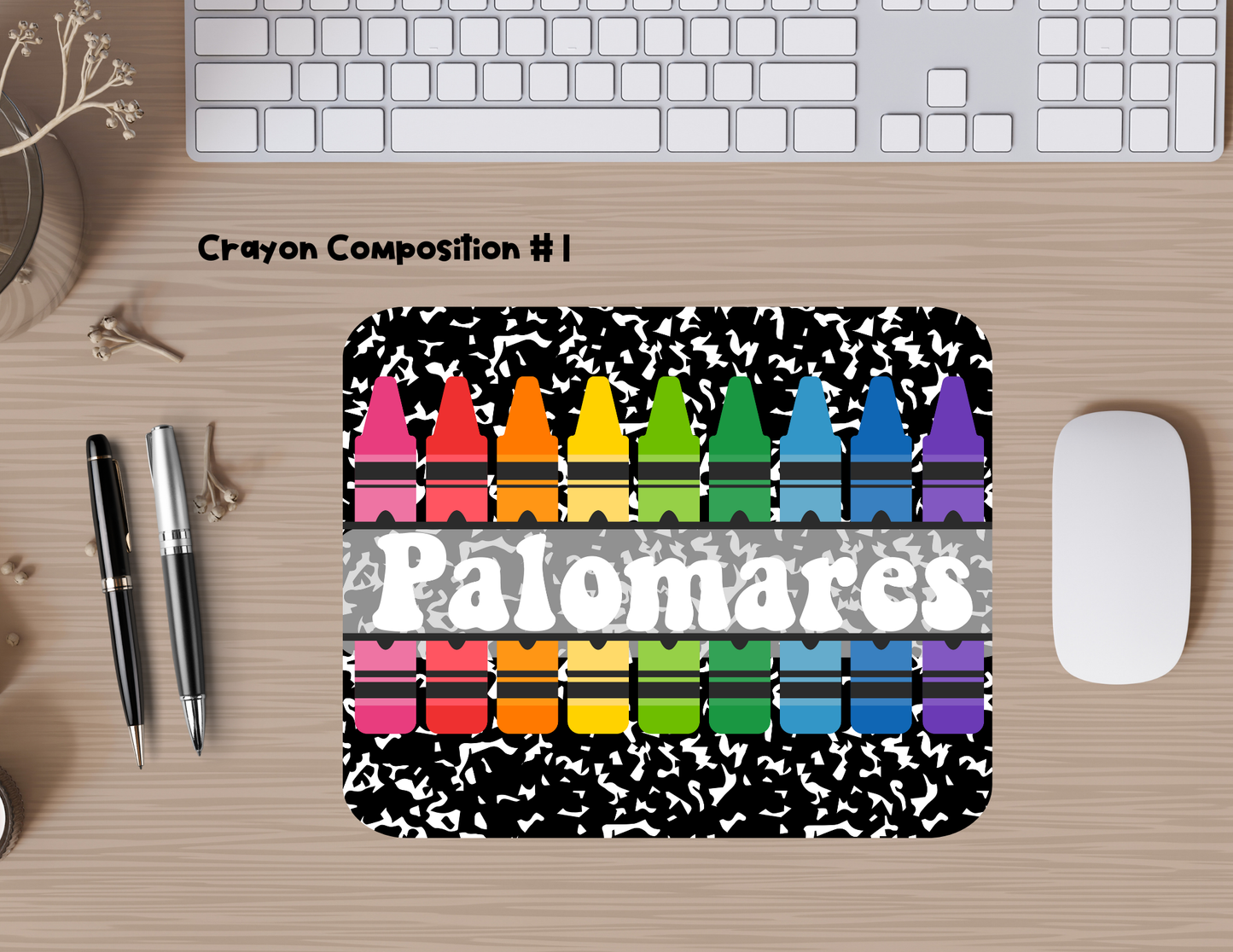 Crayons Composition Mousepad