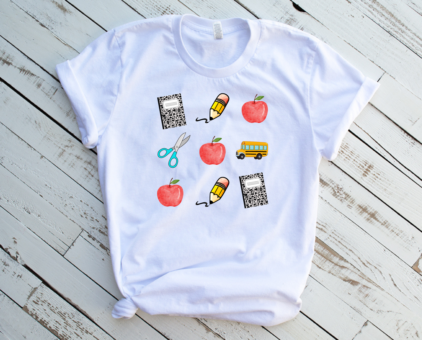 Composition & Apple Teacher Shirt