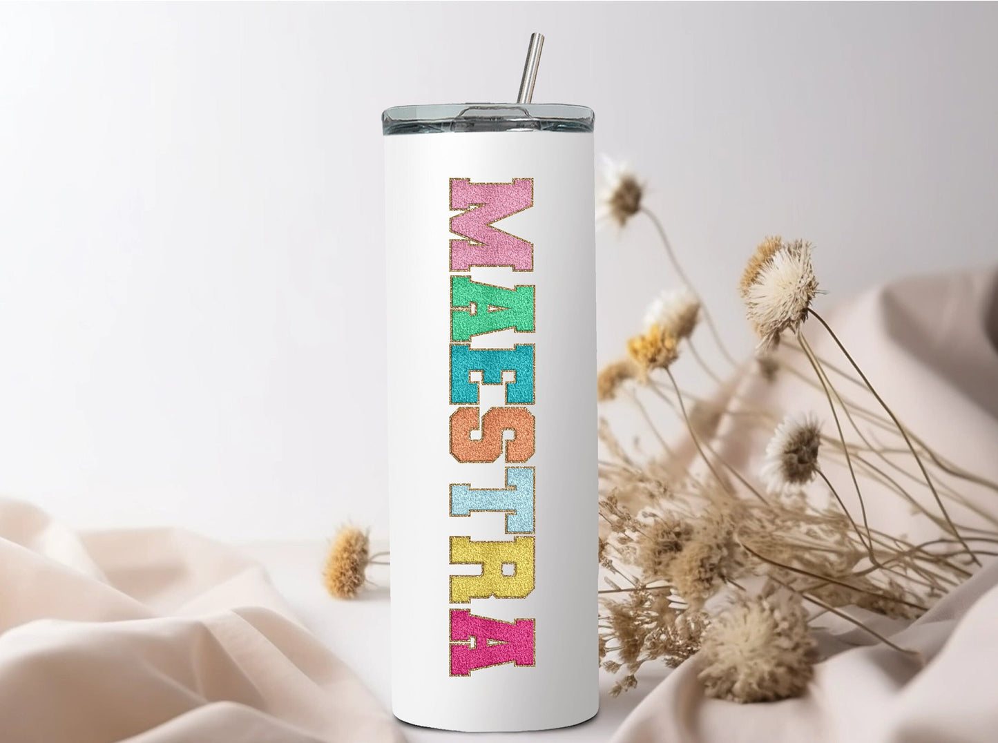 Chenille Font Tumblers