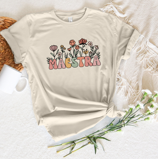 Maestra Flowers Tshirt